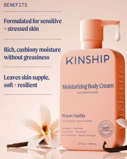 Barrier-Repair Moisturizing Body Cream for Sensitive Skin (Warm Vanilla)