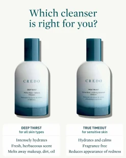 Deep Thirst Vetiver Root + Babassu Cleanser for Dry Skin