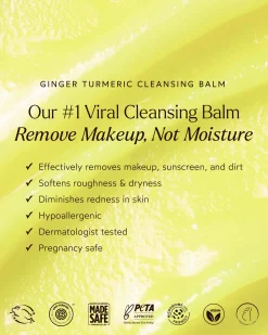 Ginger Turmeric Makeup Removing Cleansing Balm