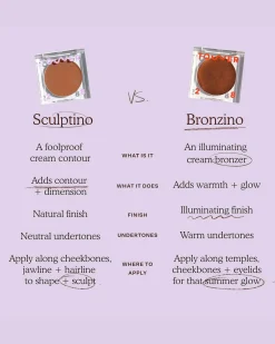 Sculptino® Soft Matte Cream Contour + Bronzer