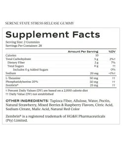 Serene State Stress Release Gummy
