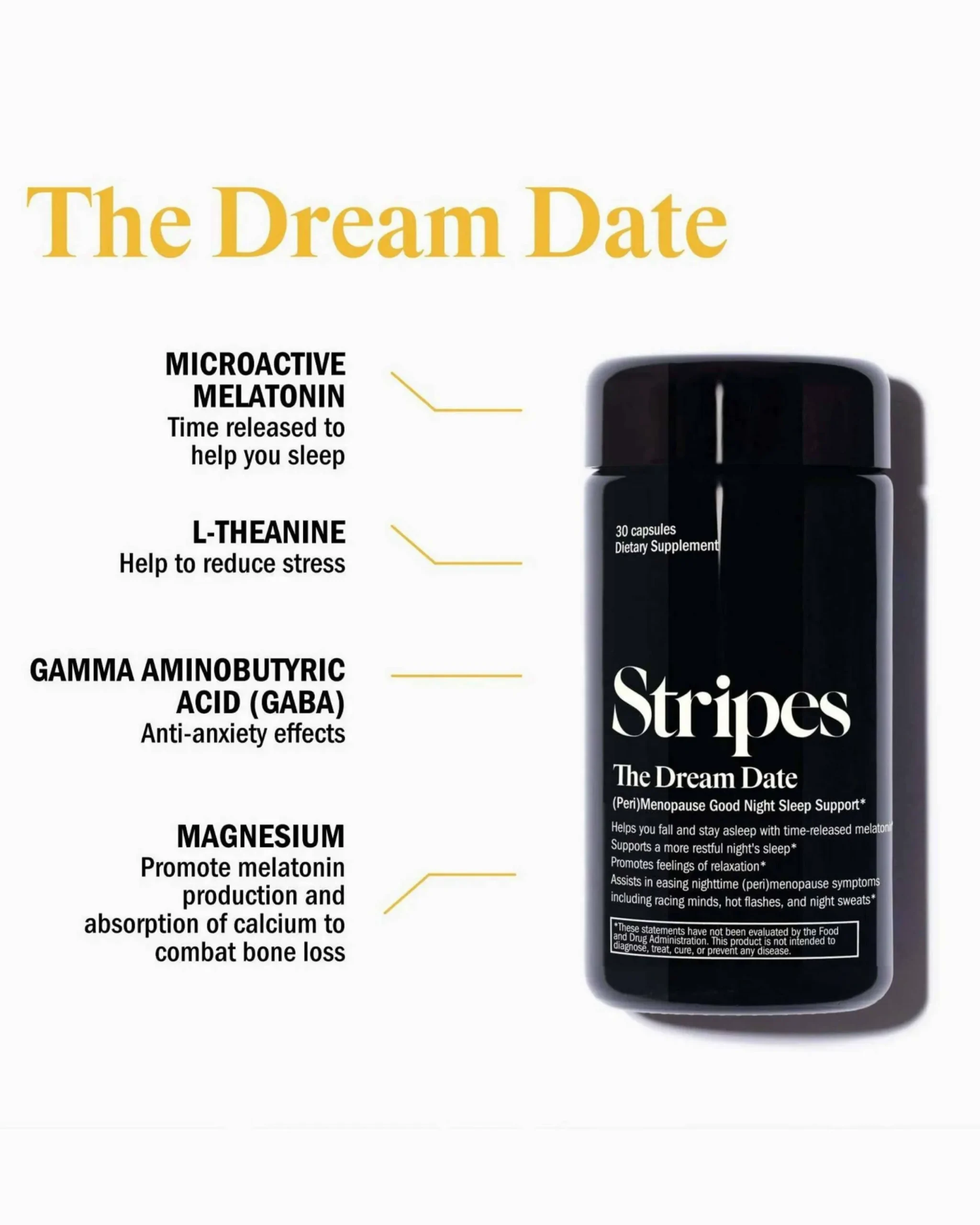 The Dream Date: Good Night Sleep Support Supplement