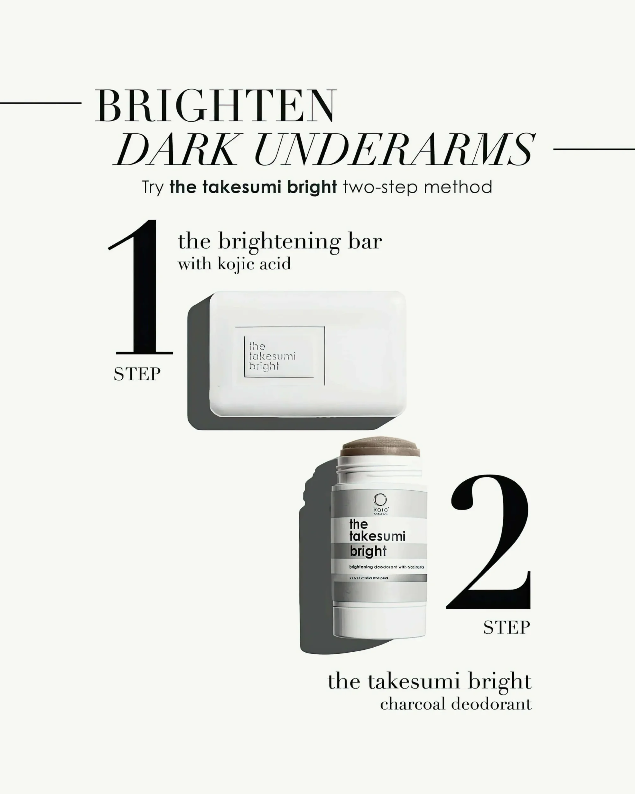 The Takesumi Bright Kojic Acid Brightening Body Bar
