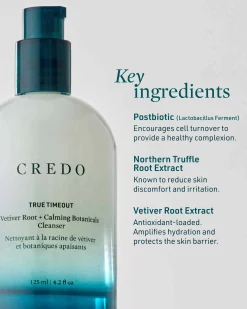 True Timeout Vetiver Root + Calming Botanicals Cleanser for Sensitive Skin