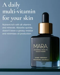 Universal Hydrating Face Oil for Anti-Aging and Glow with Algae + Moringa