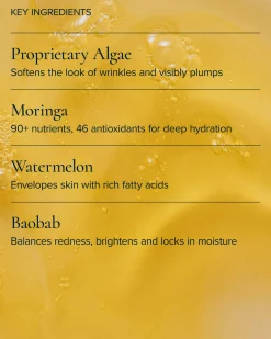 Universal Hydrating Face Oil for Anti-Aging and Glow with Algae + Moringa